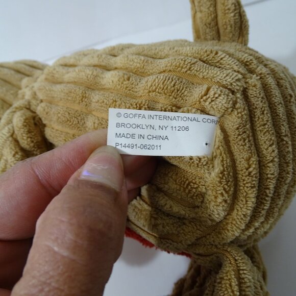 Goffa Joy In Jesus Brown Red Plush Dog Toy Stuffed Animal Textured Ages 3 and up - Picture 5 of 6